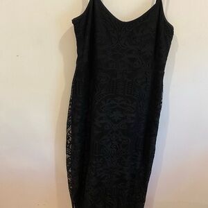 Glam Doll Black Lace Dress Goth Corporate Goth Alt Style‎